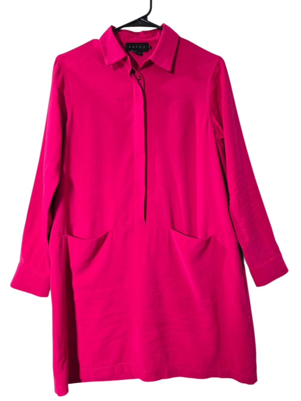 Hatch The Shia Button-Front Maternity Work Swing Dress Made USA
